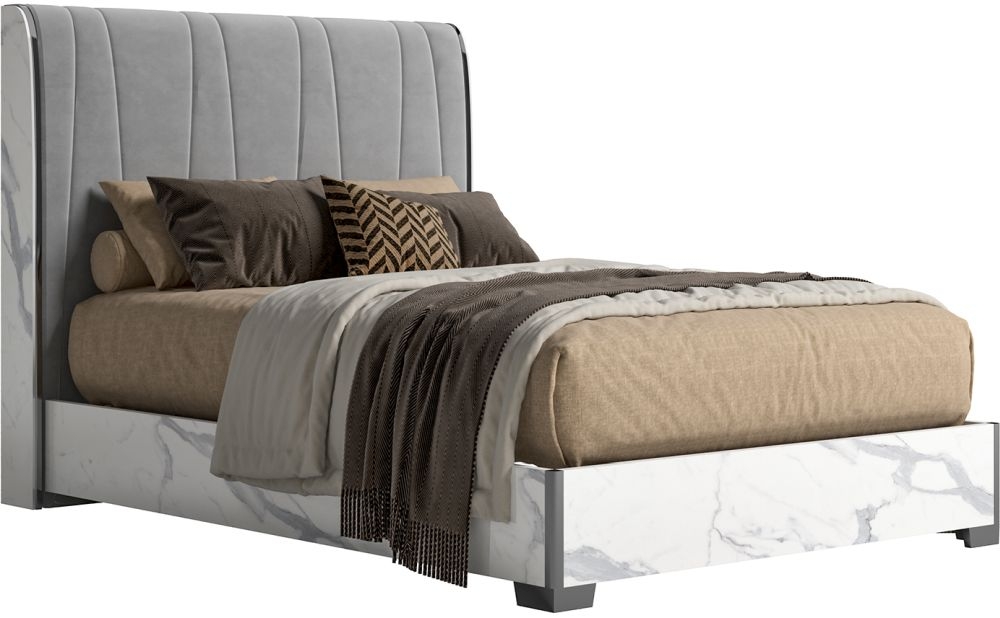 Product photograph of Status Anna Night White Italian Bed from Choice Furniture Superstore.